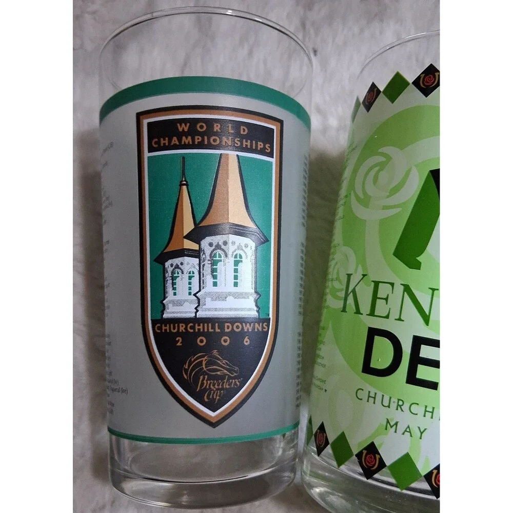 Kentucky Derby collectables glasses set of 2